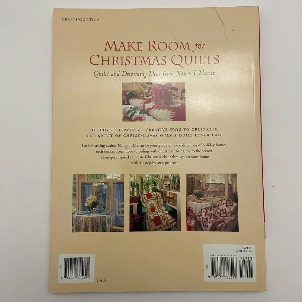 Make Room for Christmas Quilts by Nancy J. Martin (2002, Trade Paperback)